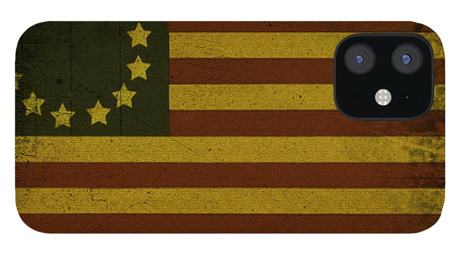 Colonial iPhone 12 Case featuring the photograph Colonial Flag by Bill Cannon