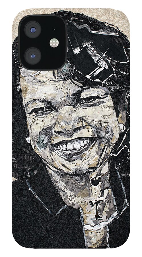 Condoleeza Rice iPhone 12 Case featuring the painting Condoleeza Rice- a portrait by Mihira Karra