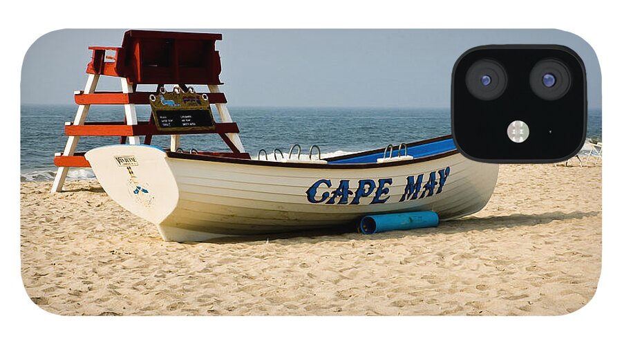 Beach iPhone 12 Case featuring the photograph Cool Cape May Beach by Louis Dallara