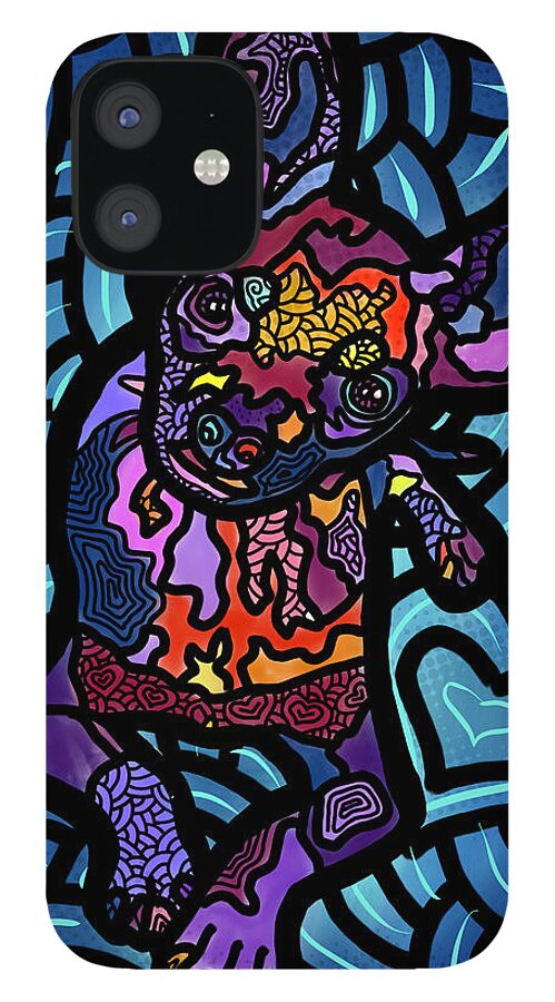 Cooper iPhone 12 Case featuring the digital art Cooper Duper by Marconi Calindas
