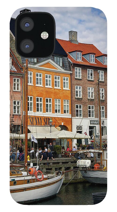 Copenhagen iPhone 12 Case featuring the photograph Copenhagen's Nyhavn by Rebekah Zivicki