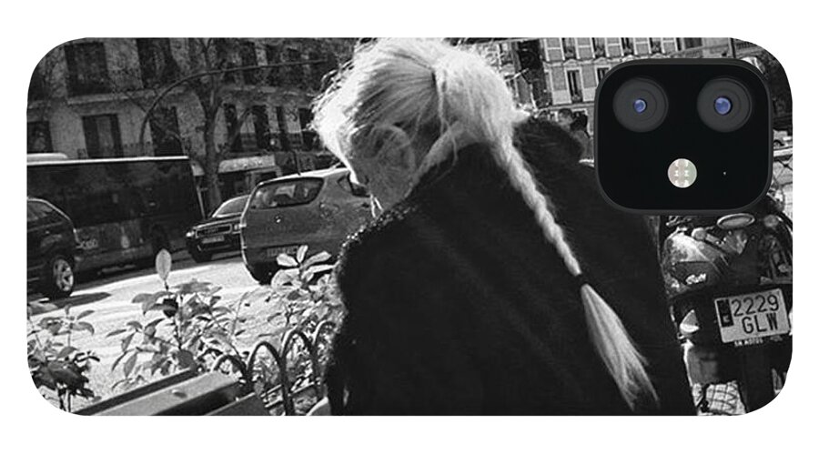Blackandwhite iPhone 12 Case featuring the photograph Daenerys Madridien

#woman #blonde by Rafa Rivas