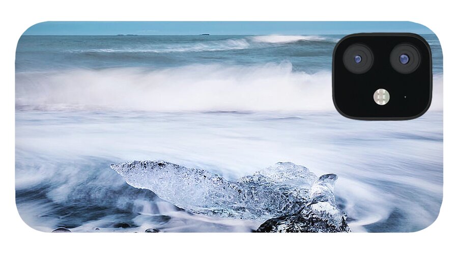 2017 iPhone 12 Case featuring the photograph Demanta beach iceland by Gunnar Orn Arnason