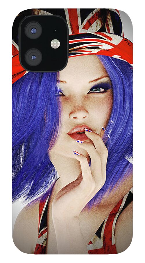 Britain iPhone 12 Case featuring the digital art Destination Unknown by Alicia Hollinger