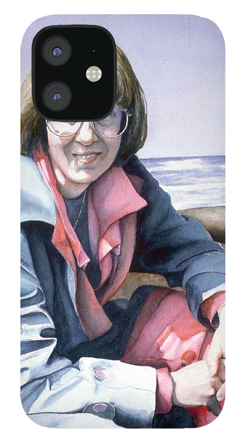 Portrait iPhone 12 Case featuring the painting Diane by Barbara Pease