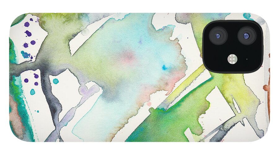 Water Colour iPhone 12 Case featuring the painting Donna duchamp by Joe Michelli