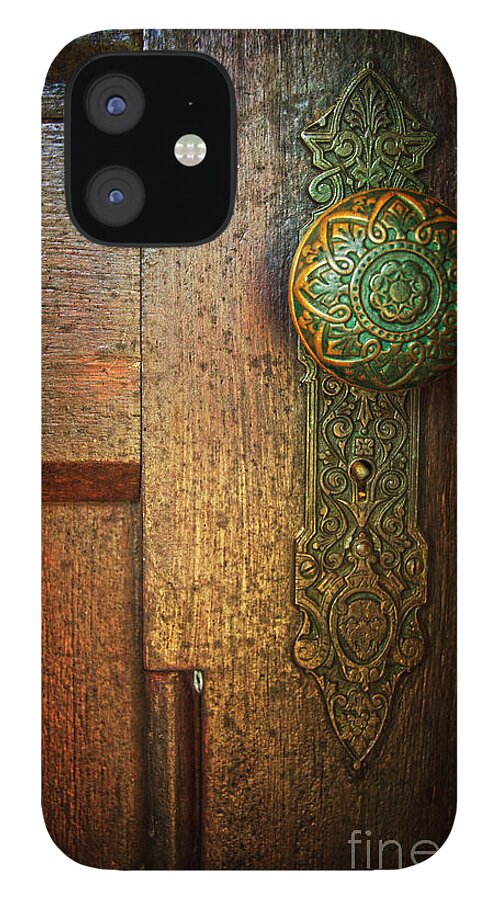 Batsto Village iPhone 12 Case featuring the photograph Doorknob by Debra Fedchin