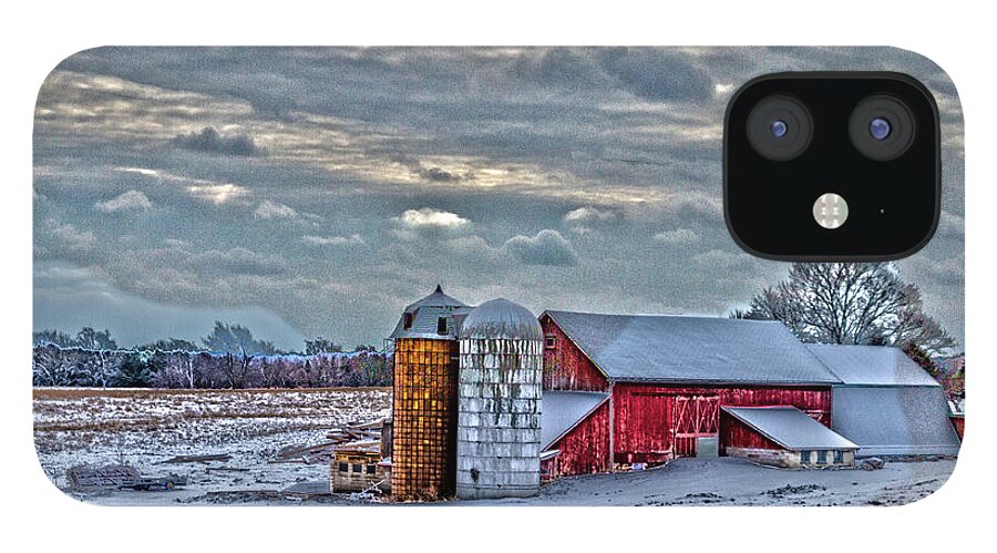 Clouds iPhone 12 Case featuring the photograph Down on the Farm by William Norton