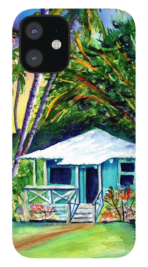 Kauai iPhone 12 Case featuring the painting Dreams of Kauai 2 by Marionette Taboniar