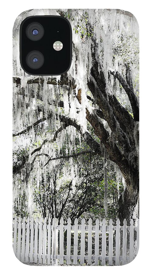 Southern Oak Tree iPhone 12 Case featuring the photograph Dreamy Southern Oak Tree by Carolyn Marshall