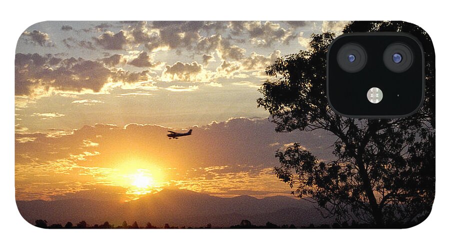 Airplane iPhone 12 Case featuring the photograph Early Flying Lesson by Denise Dethlefsen