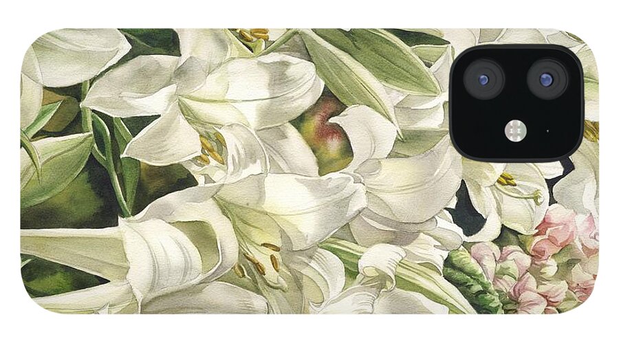 Easter Inspiration iPhone 12 Case featuring the painting Easter inspiration by Alfred Ng