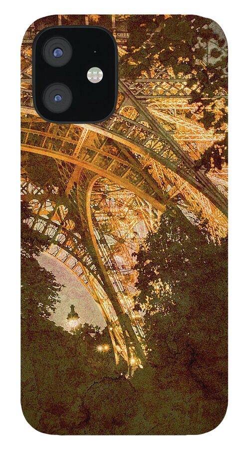 Paris iPhone 12 Case featuring the photograph Paris, France - Eiffel Oldplate II by Mark Forte