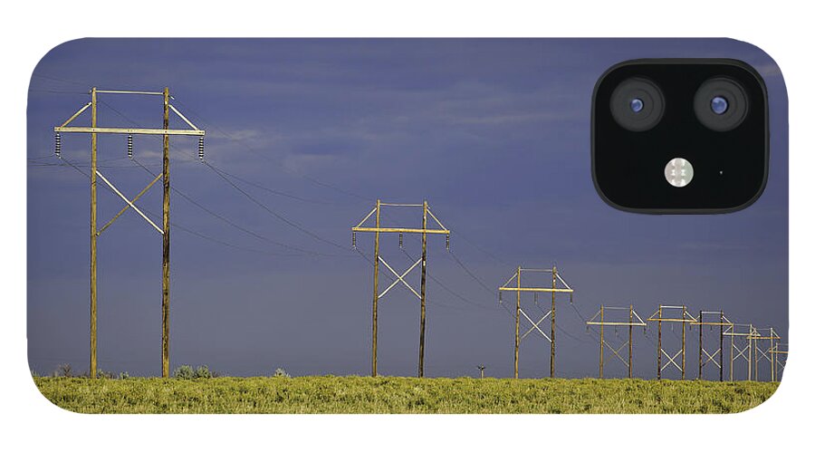 Agriculture iPhone 12 Case featuring the photograph Electric Pasture by Melany Sarafis