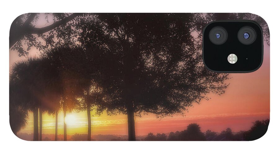 Sunrise iPhone 12 Case featuring the photograph Enchanting Morning Sunrise by Mary Lou Chmura