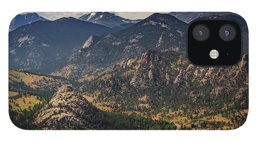 Beauty In Nature iPhone 12 Case featuring the photograph Estes Park Aerial by Andy Konieczny