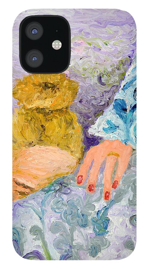 Blondie iPhone 12 Case featuring the painting Eva by Chiara Magni