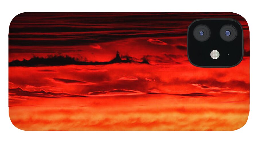 Evening iPhone 12 Case featuring the photograph Evening Clouds by William Selander