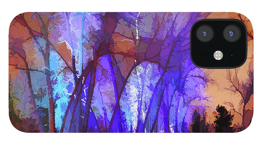 Lenaowens iPhone 12 Case featuring the digital art Fairy Tales Do Come True by Lena Owens - OLena Art Vibrant Palette Knife and Graphic Design