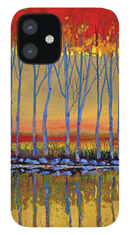 Ford Smith iPhone 12 Case featuring the painting Faithful Trinity by Ford Smith