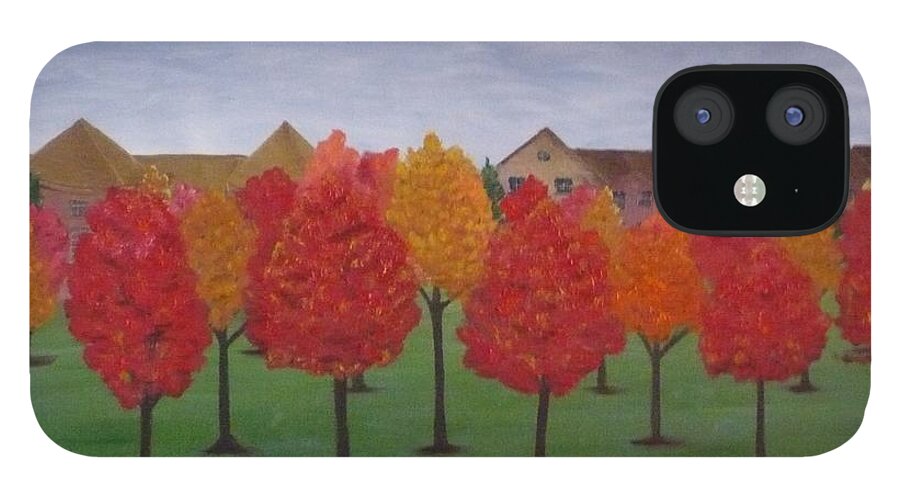 Fall iPhone 12 Case featuring the painting Fall In Markham by Monika Shepherdson