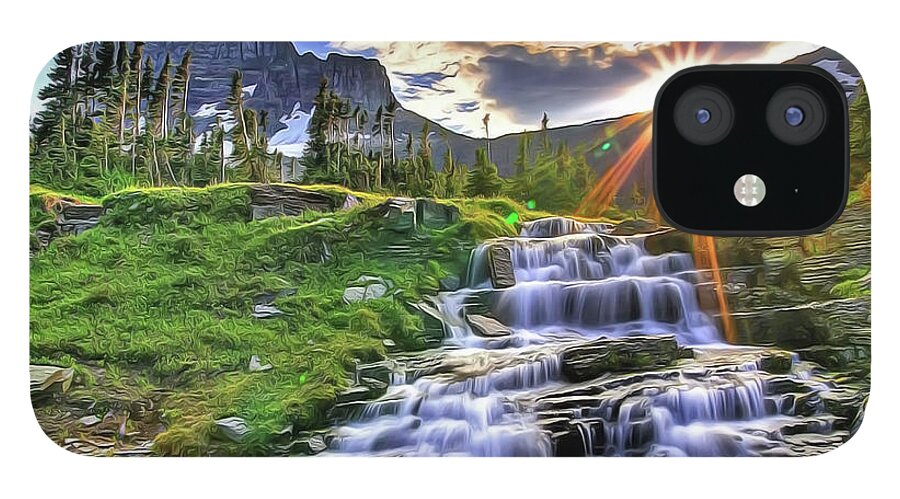 Nature iPhone 12 Case featuring the painting Fall Light by Harry Warrick