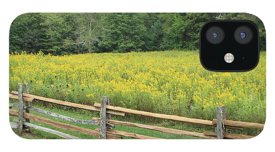 Yellow Flowers iPhone 12 Case featuring the photograph Field of Yellow by Karen Ruhl