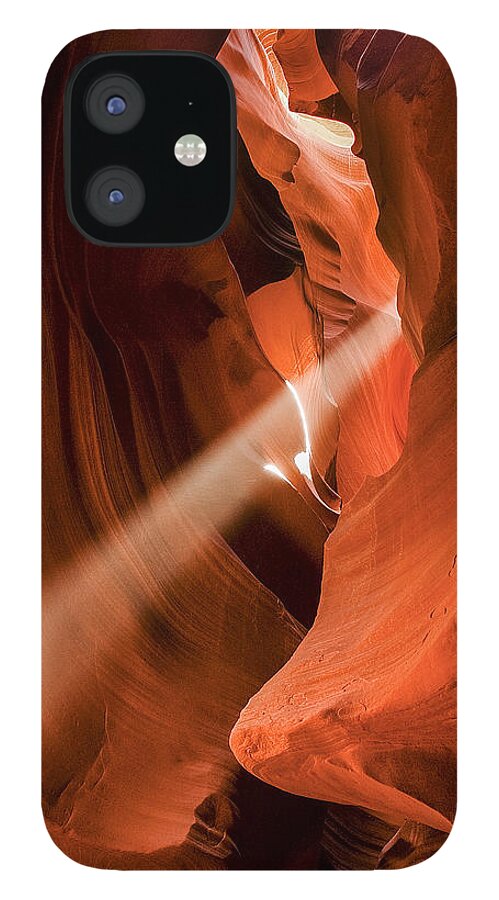Slot Canyon iPhone 12 Case featuring the photograph First Light by Scott Read