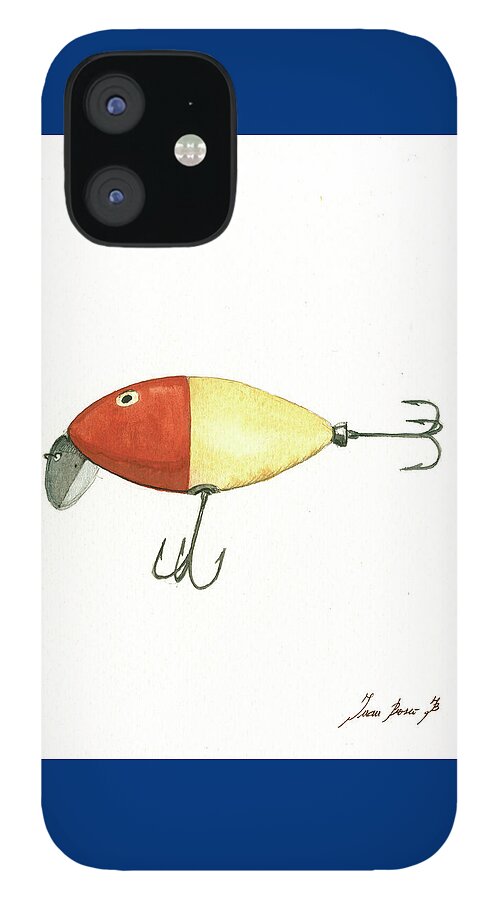 Fishing lure iPhone 12 Case by Juan Bosco - Fine Art America