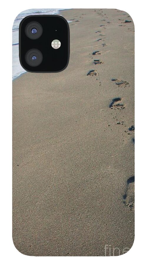 Sand iPhone 12 Case featuring the photograph Footprints in the Sand by Robert Wilder Jr