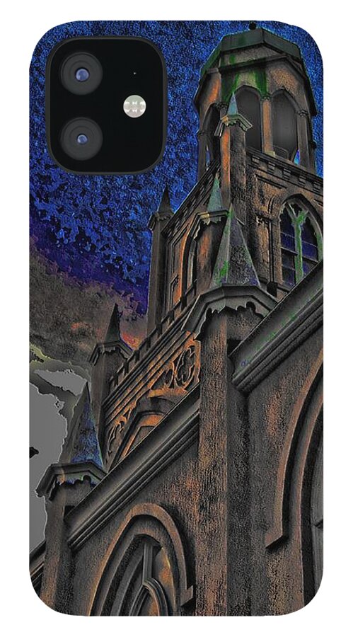 Church iPhone 12 Case featuring the digital art Fortified by Vincent Green