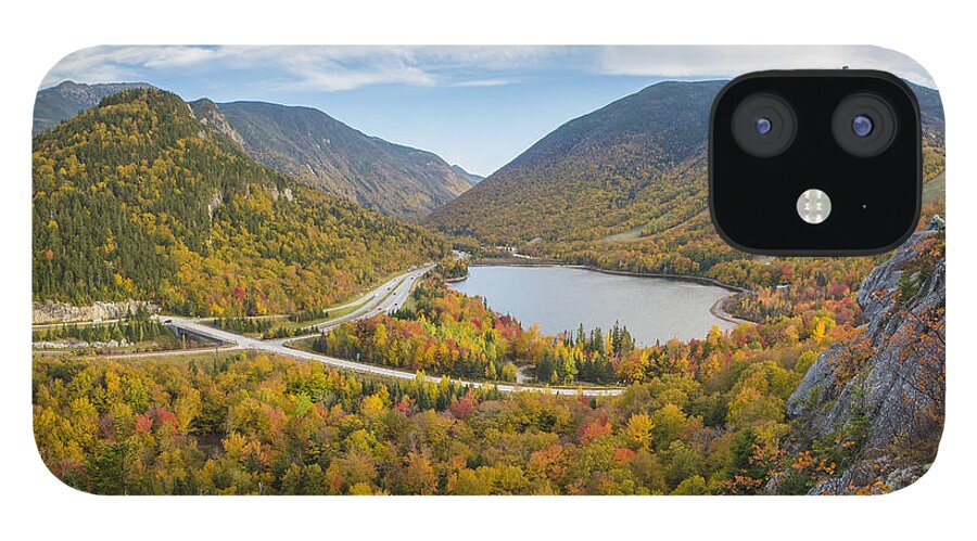 Franconia iPhone 12 Case featuring the photograph Franconia Notch Autumn View by White Mountain Images