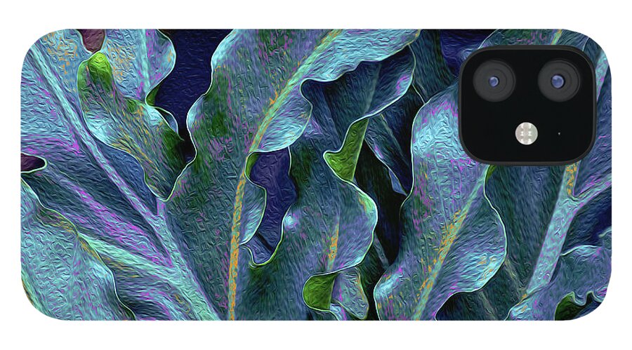 Gesture iPhone 12 Case featuring the photograph Fronds 53 by Lynda Lehmann