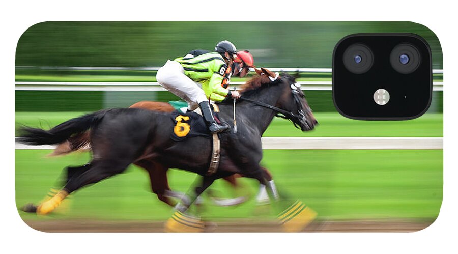 Horse iPhone 12 Case featuring the photograph Full Stride by Keith Allen