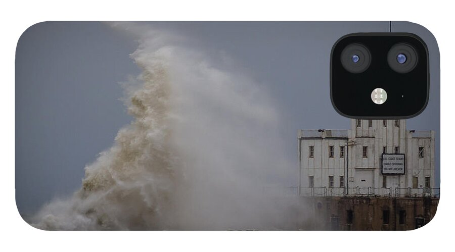 Lighthouse iPhone 12 Case featuring the photograph Fury by Kristine Hinrichs