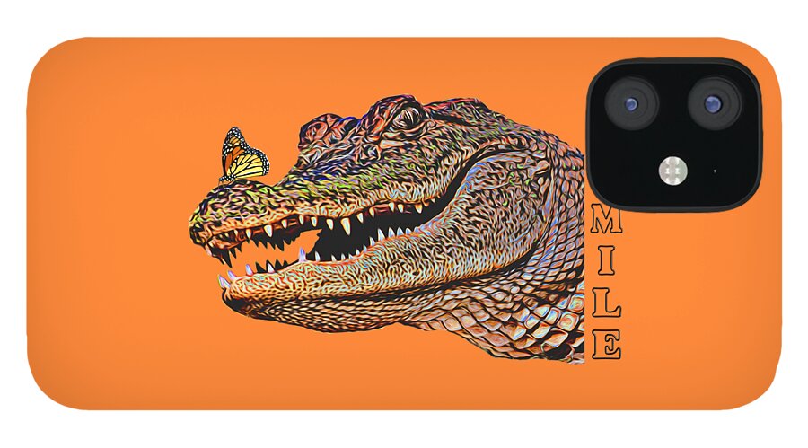 Gator iPhone 12 Case featuring the photograph Gator Smile by Mitch Spence
