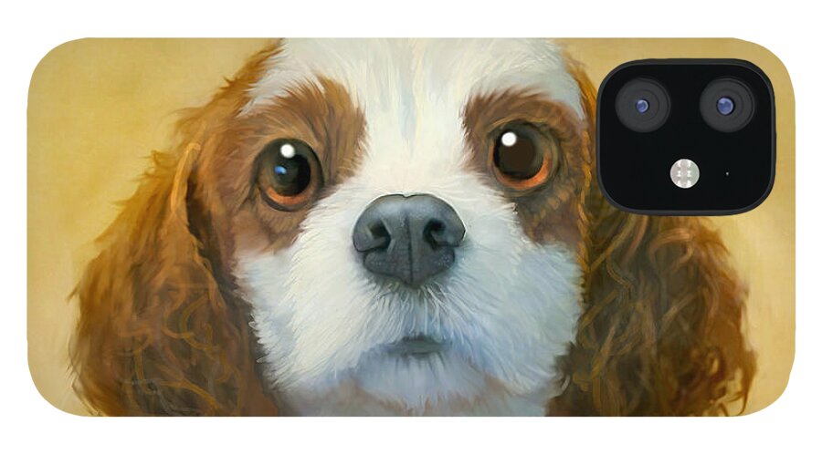 Dog iPhone 12 Case featuring the painting More than Words by Sean ODaniels