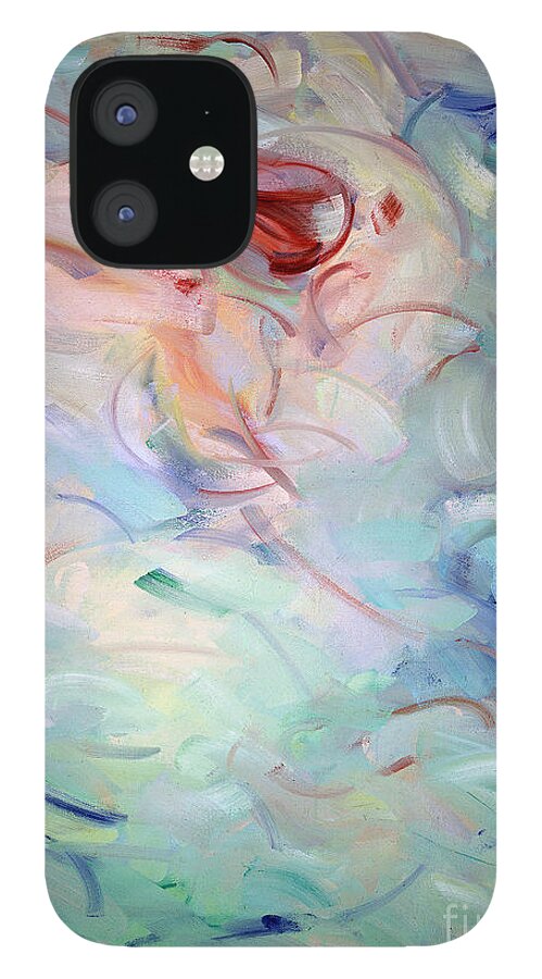 Abstraction iPhone 12 Case featuring the painting Gethsemane Mt 26-40 - Calices by Ritchard Rodriguez