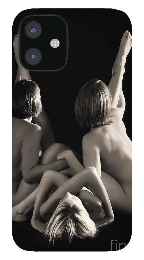 Artistic iPhone 12 Case featuring the photograph Girlfriends weave by Robert WK Clark