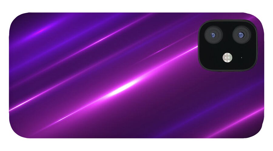 Purple Laser Square iPhone Case iPhone 14 13 12 11 Pro Max 