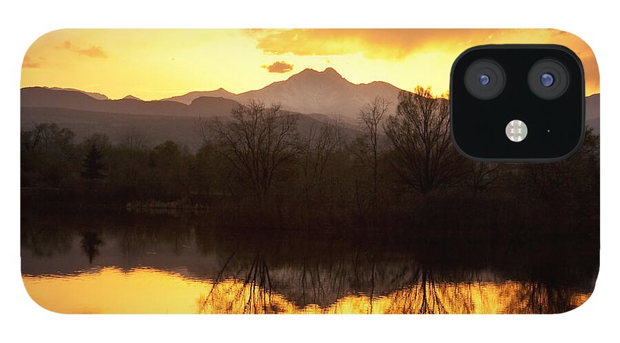 Longs Peak iPhone 12 Case featuring the photograph Golden Ponds Longmont Colorado by James BO Insogna