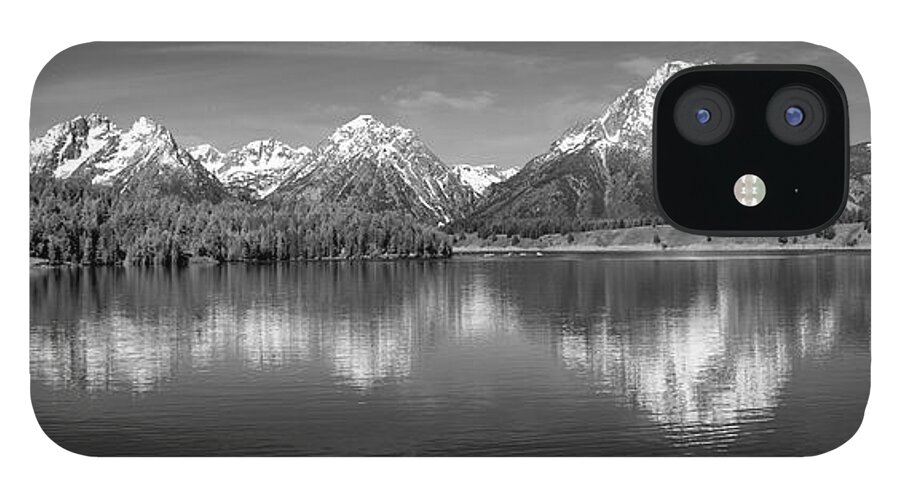 Grand Teton iPhone 12 Case featuring the photograph Grand Teton Tranquility by Sandra Bronstein