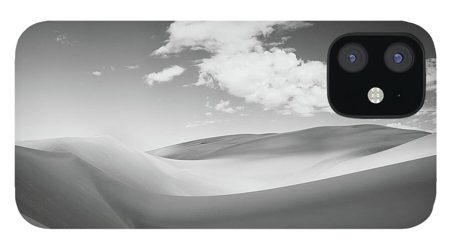 Great Sand Dunes National Park iPhone 12 Case featuring the photograph Great Sand Dunes National Park in Black and White by Kevin Schwalbe