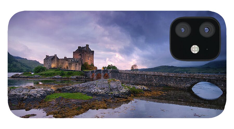 Castle iPhone 12 Case featuring the photograph Guardian of the Lake by David Lichtneker