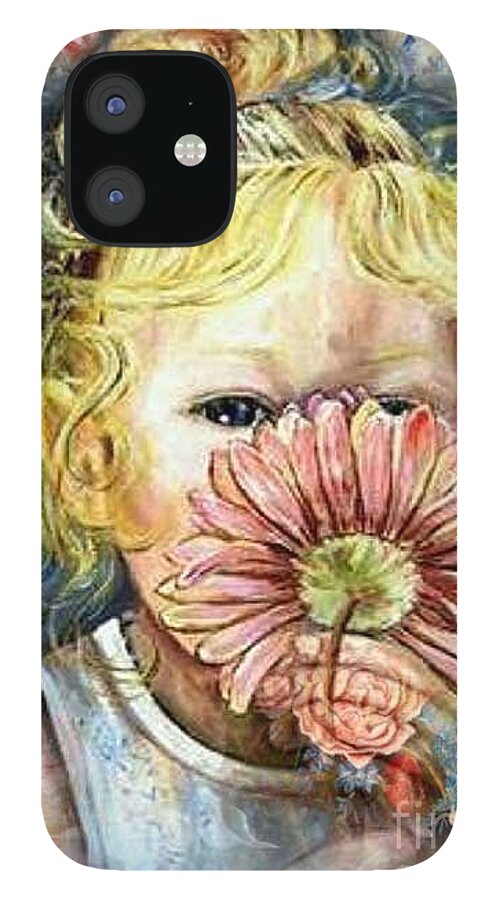 Hannah iPhone 12 Case featuring the painting Hannah by Ryn Shell