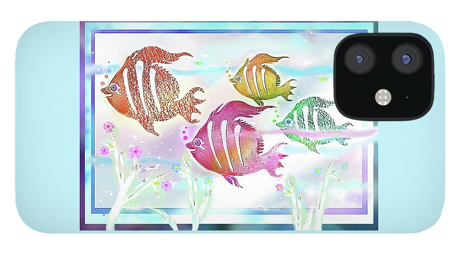 Clean Sea iPhone 12 Case featuring the digital art Happiness is a Clean Ocean by Hartmut Jager