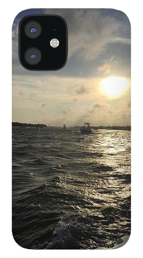  iPhone 12 Case featuring the photograph Harbor Sunset by Elizabeth Harllee