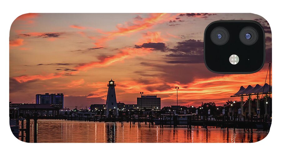 Landscape iPhone 12 Case featuring the photograph Harbor Sunset by JASawyer Imaging