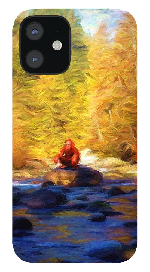 Big Foot iPhone 12 Case featuring the digital art Harry's Bath by Caito Junqueira