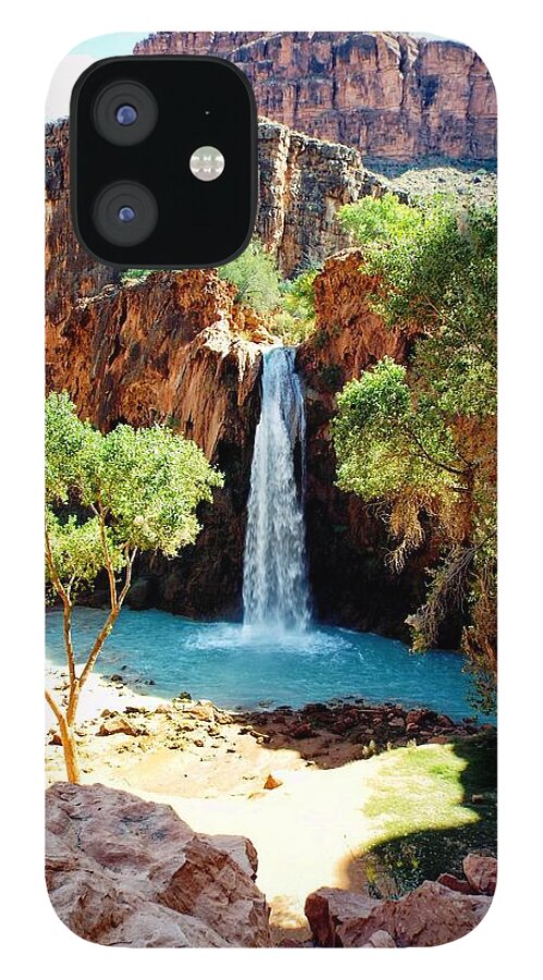 United States iPhone 12 Case featuring the photograph Havasu Falls - Havasupai Indian Reservation by Joseph Hendrix